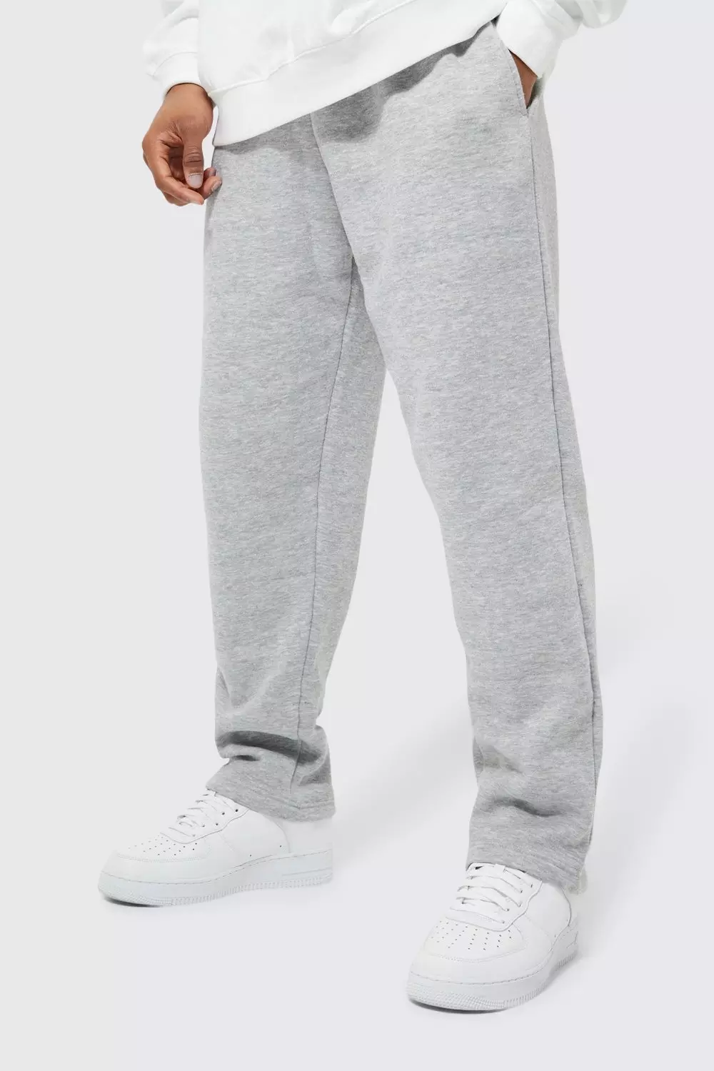 Straight leg joggers grey sale